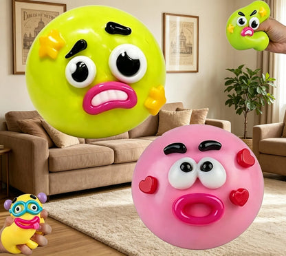 NEW Squishy Cutie Toy ,Funny Face Curiosities Dog Face Swap Squishy Soft Moldable Multisensory Stress Relief for Anxiety Safe Maltose Material Portable Sensory Decompression Party Favors