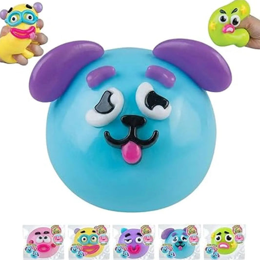 NEW Squishy Cutie Toy ,Funny Face Curiosities Dog Face Swap Squishy Soft Moldable Multisensory Stress Relief for Anxiety Safe Maltose Material Portable Sensory Decompression Party Favors