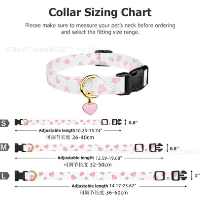 Fashionable Printed Dog Collar, Durable Versatile Design, Adjustable Fit Comfortable, Suitable for Puppies and Adult Dogs