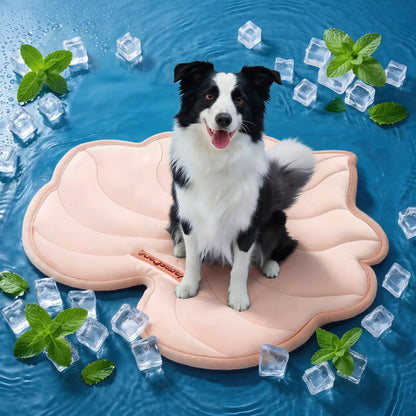 Vagascape Cooling Pet Mat, Eco-Friendly Cooling Pad for Large Dog, Summervibes Cooling Mats for Dog Bed ，Petloverspetand Cat House, Use in Crate, Tunk, Camping, Outdoors, Portable, Machine Washable, Durable, without Gel, Outdoorfun