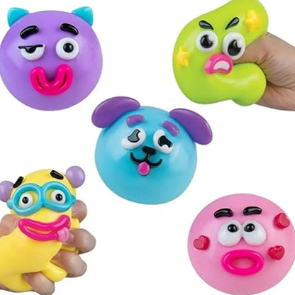 NEW Squishy Cutie Toy ,Funny Face Curiosities Dog Face Swap Squishy Soft Moldable Multisensory Stress Relief for Anxiety Safe Maltose Material Portable Sensory Decompression Party Favors