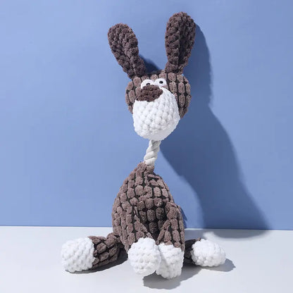 Pet Toy Dog Chew Sound Toy Funny Donkey Durable Chew Teeth Grinding Pet Plush Toy Interactive Dog Toy
