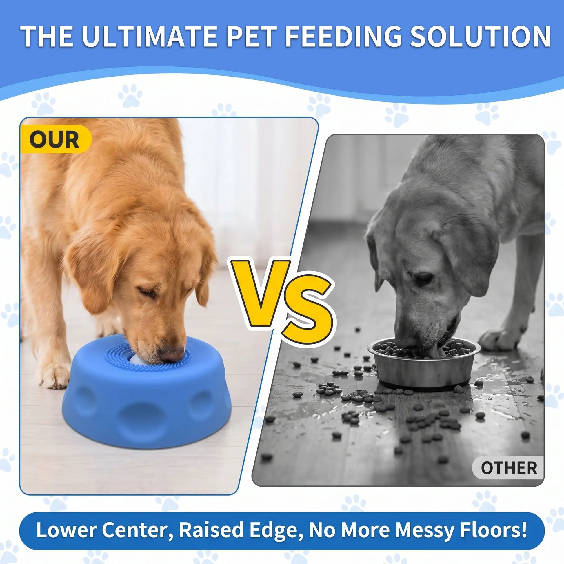 3-In-1 Calming Dog Lick Mat & Slow Feeder Bowl | Interactive Puzzle Toy with Rolling Ball