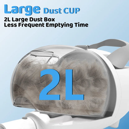 Pawimood 5-In-1 Pet Grooming Vacuum for Shedding Grooming, 13000PA Strong Suction Dog Grooming Kit with 2L Dust Cup, Professional Hair Removal and Home Cleaning Tool