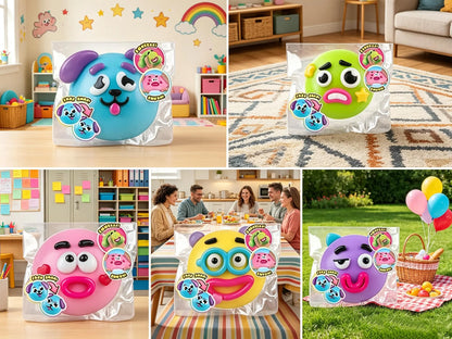 NEW Squishy Cutie Toy ,Funny Face Curiosities Dog Face Swap Squishy Soft Moldable Multisensory Stress Relief for Anxiety Safe Maltose Material Portable Sensory Decompression Party Favors