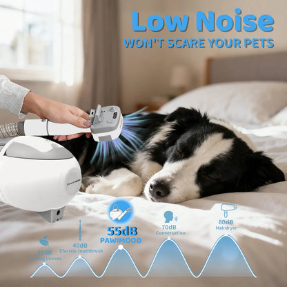 Pawimood 5-In-1 Pet Grooming Vacuum for Shedding Grooming, 13000PA Strong Suction Dog Grooming Kit with 2L Dust Cup, Professional Hair Removal and Home Cleaning Tool