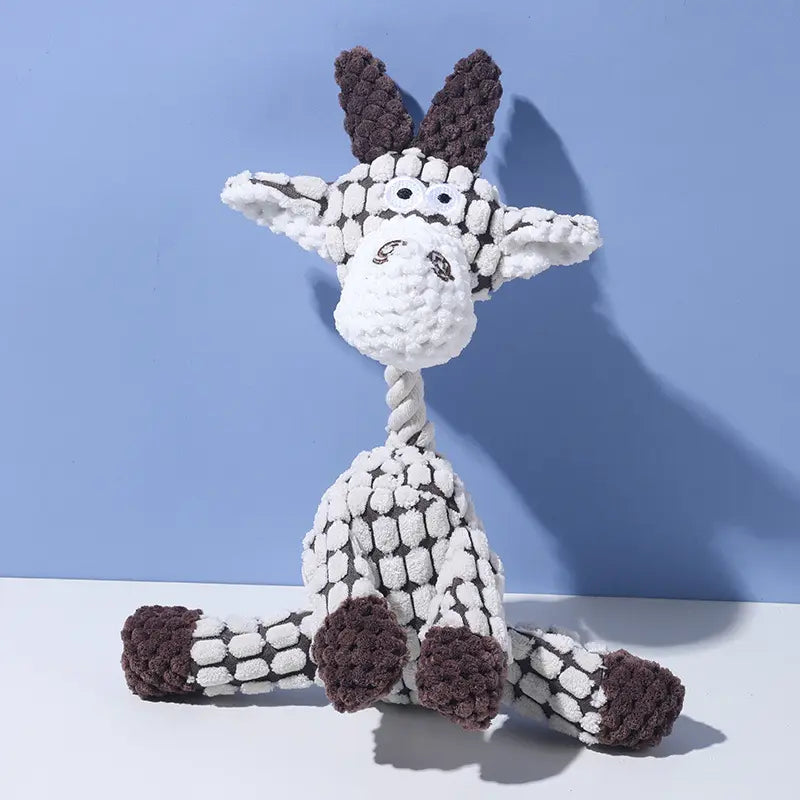 Pet Toy Dog Chew Sound Toy Funny Donkey Durable Chew Teeth Grinding Pet Plush Toy Interactive Dog Toy