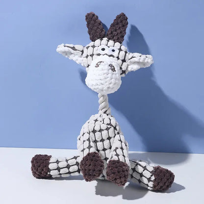 Pet Toy Dog Chew Sound Toy Funny Donkey Durable Chew Teeth Grinding Pet Plush Toy Interactive Dog Toy