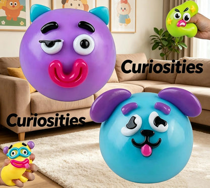 NEW Squishy Cutie Toy ,Funny Face Curiosities Dog Face Swap Squishy Soft Moldable Multisensory Stress Relief for Anxiety Safe Maltose Material Portable Sensory Decompression Party Favors