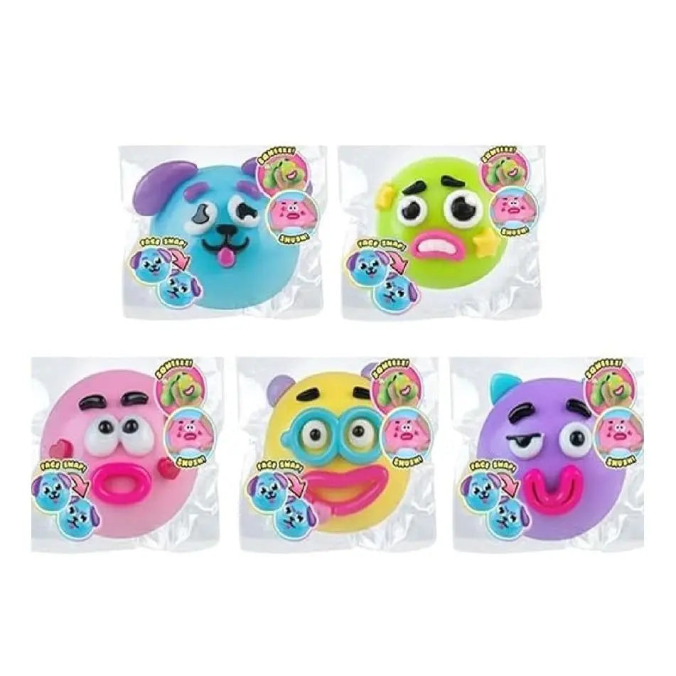 NEW Squishy Cutie Toy ,Funny Face Curiosities Dog Face Swap Squishy Soft Moldable Multisensory Stress Relief for Anxiety Safe Maltose Material Portable Sensory Decompression Party Favors