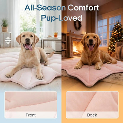 Vagascape Cooling Pet Mat, Eco-Friendly Cooling Pad for Large Dog, Summervibes Cooling Mats for Dog Bed ，Petloverspetand Cat House, Use in Crate, Tunk, Camping, Outdoors, Portable, Machine Washable, Durable, without Gel, Outdoorfun
