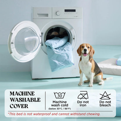 Lesure Cooling Orthopedic Dog Thick Mat – Q-Max>0.5 Cooling Mat with Washable Cover, Egg Crate Foam Non-Slip Bed for Extra Large Dogs