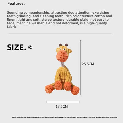 Pet Toy Dog Chew Sound Toy Funny Donkey Durable Chew Teeth Grinding Pet Plush Toy Interactive Dog Toy