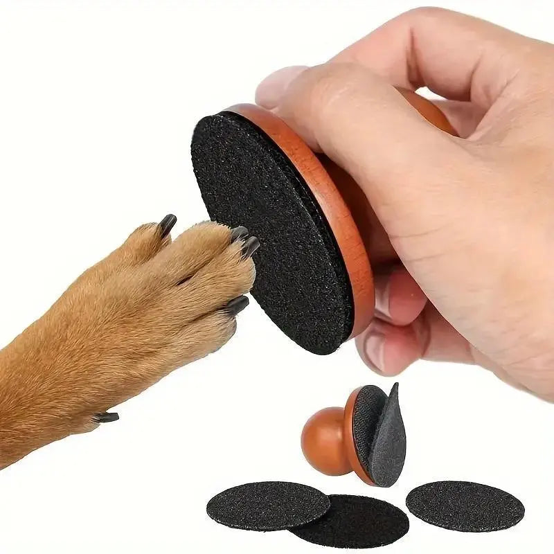 1Pc Dog Nail File for Dogs, Scratch Square for Dogs Stress Free Nail File, Dog Nail File & Scratch Pad - Prevent Furniture Damage from Long Sharp Dog Nails, Stress-Free Claw Trimmer and Grinder for Dog Grooming at Home, Pet Nail Care
