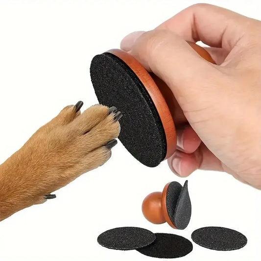 1Pc Dog Nail File for Dogs, Scratch Square for Dogs Stress Free Nail File, Dog Nail File & Scratch Pad - Prevent Furniture Damage from Long Sharp Dog Nails, Stress-Free Claw Trimmer and Grinder for Dog Grooming at Home, Pet Nail Care