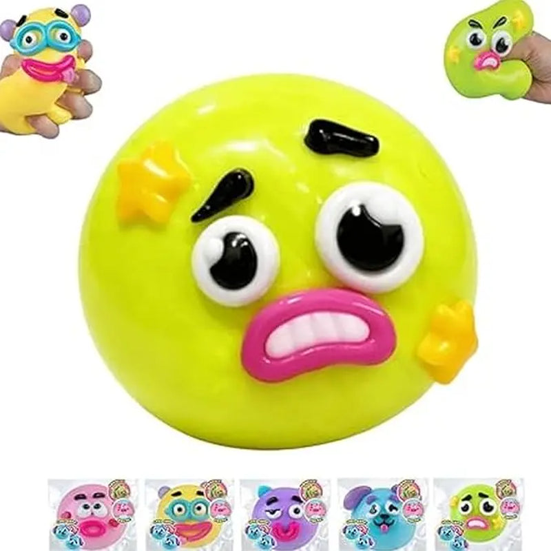 NEW Squishy Cutie Toy ,Funny Face Curiosities Dog Face Swap Squishy Soft Moldable Multisensory Stress Relief for Anxiety Safe Maltose Material Portable Sensory Decompression Party Favors