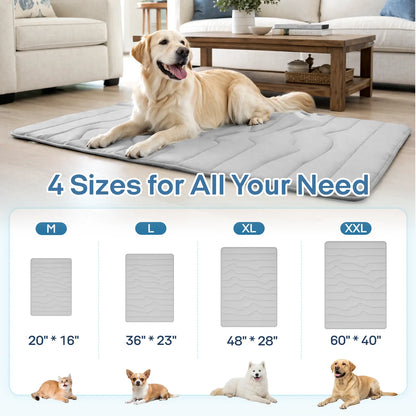 Vagascape Cooling Pet Mat, Eco-Friendly Cooling Pad for Large Dog, Summervibes Cooling Mats for Dog Bed ，Petloverspetand Cat House, Use in Crate, Tunk, Camping, Outdoors, Portable, Machine Washable, Durable, without Gel, Outdoorfun
